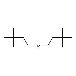Bis(3,3-dimethylbutyl)mercury structure