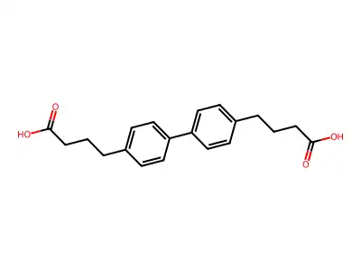 [1,1'-Biphenyl]-4,4'-dibutanoic acid structure