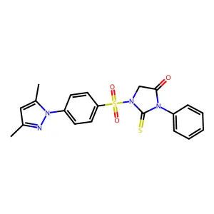 1-[4-(3,5-dimethylpyrazol-1-yl)phenyl]sulfonyl-3-phenyl-2-su structure