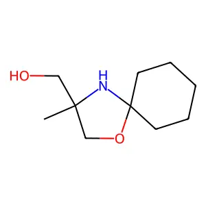 (3-Methyl-1-oxa-4-azaspiro[4.5]decan-3-yl)methanol structure