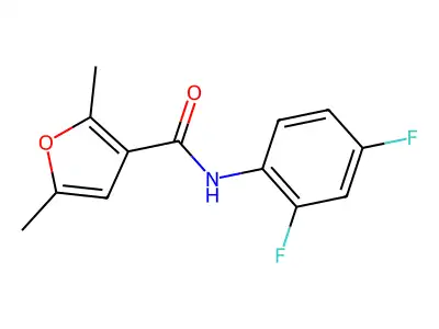 N-(2,4-difluorophenyl)-2,5-dimethylfuran-3-carboxamide structure