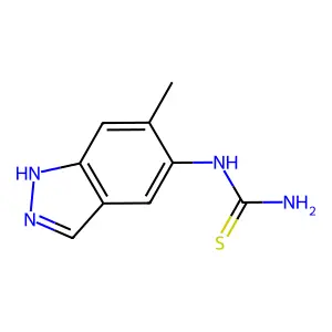 (6-methyl-1H-indazol-5-yl)thiourea structure