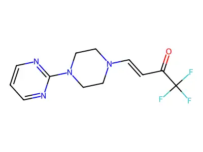 1,1,1-Trifluoro-4-(4-pyrimidin-2-ylpiperazin-1-yl)but-3-en-2-one structure