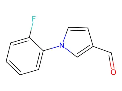 1-(2-fluorophenyl)-1H-pyrrole-3-carbaldehyde structure