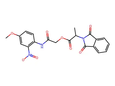 [2-(4-Methoxy-2-nitroanilino)-2-oxoethyl] 2-(1,3-dioxoisoindol-2-yl)propanoate structure