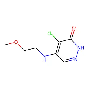 5-chloro-4-(2-methoxyethylamino)-1H-pyridazin-6-one structure