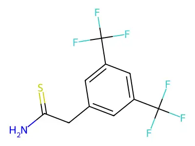 3,5-Bis(trifluoromethyl)benzeneethanethioamide structure