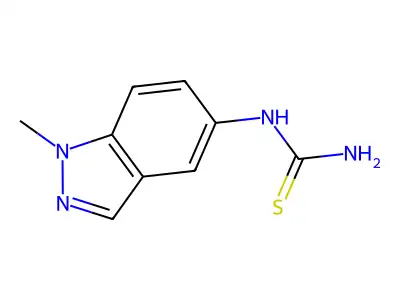 N-(1-methyl-1H-indazol-5-yl)thiourea structure