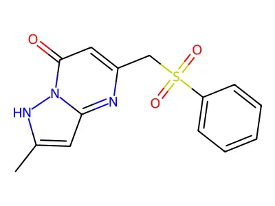2-Methyl-5-[(phenylsulfonyl)methyl]pyrazolo[1,5-a]pyrimidin-7-ol structure