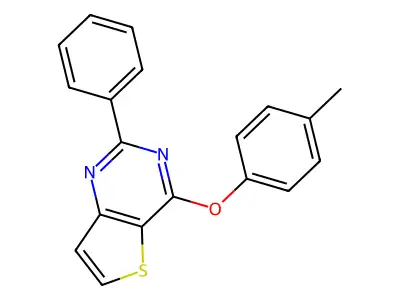 4-(4-Methylphenoxy)-2-phenylthieno[3,2-d]pyrimidine structure