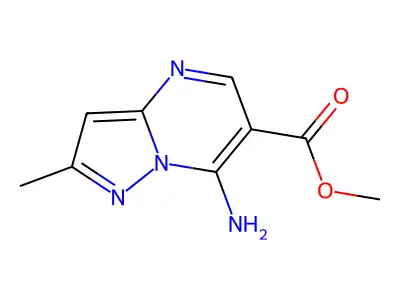 Methyl 7-amino-2-methylpyrazolo[1,5-a]pyrimidine-6-carboxylate structure