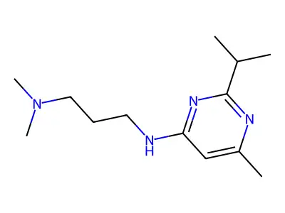 N~1~-(2-isopropyl-6-methyl-4-pyrimidinyl)-N~3~,N~3~-dimethyl-1,3-propanediamine structure