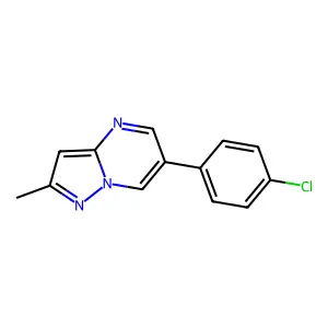 6-(4-Chlorophenyl)-2-methylpyrazolo[1,5-a]pyrimidine structure