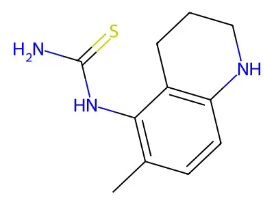 (6-Methyl-1,2,3,4-tetrahydroquinolin-5-yl)thiourea structure
