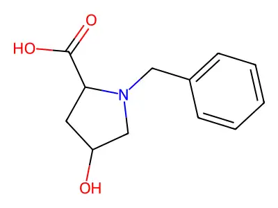 1-Benzyl-4-hydroxy-pyrrolidine-2-carboxylic acid structure