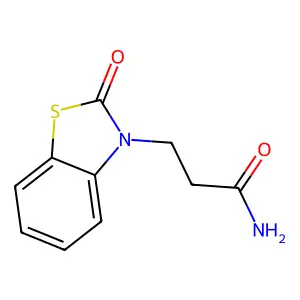 3(2H)-Benzothiazolepropanamide, 2-oxo- structure