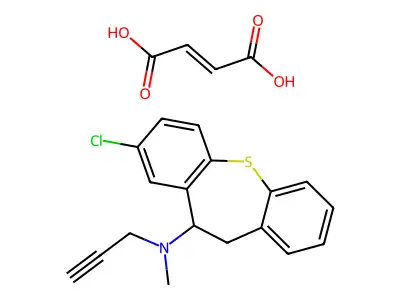C18H16ClNS.C4H4O4 structure