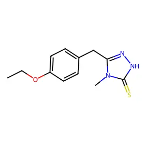 5-(4-ethoxybenzyl)-4-methyl-4H-1,2,4-triazole-3-thiol structure