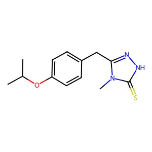 5-(4-isopropoxybenzyl)-4-methyl-4H-1,2,4-triazole-3-thiol structure
