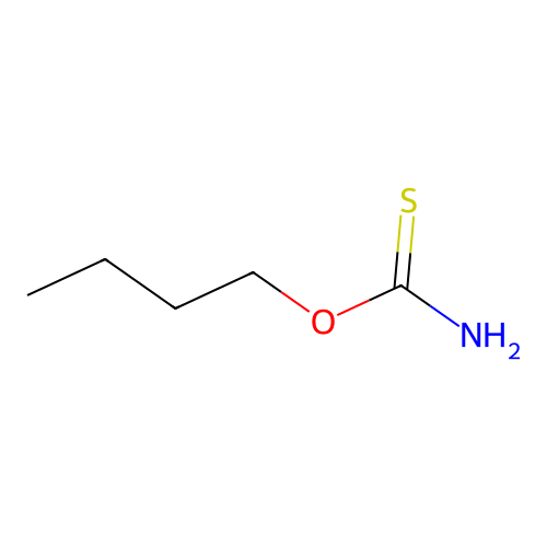 Carbamothioic acid, O-butyl ester structure