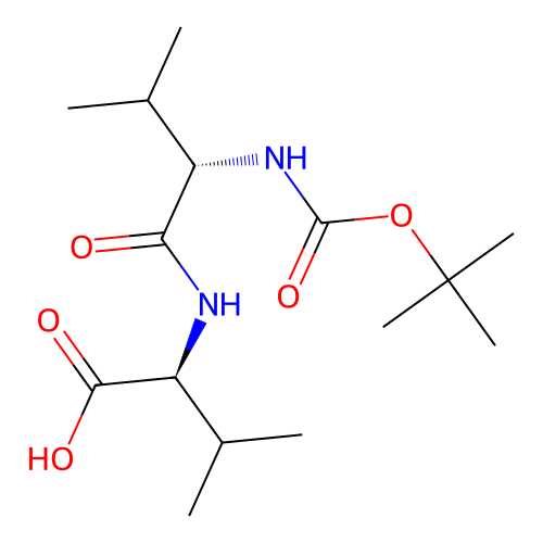 N-(tert-Butoxycarbonyl)-L-valyl-L-valine structure