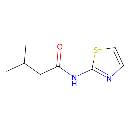 3-methyl-N-(1,3-thiazol-2-yl)butanamide structure