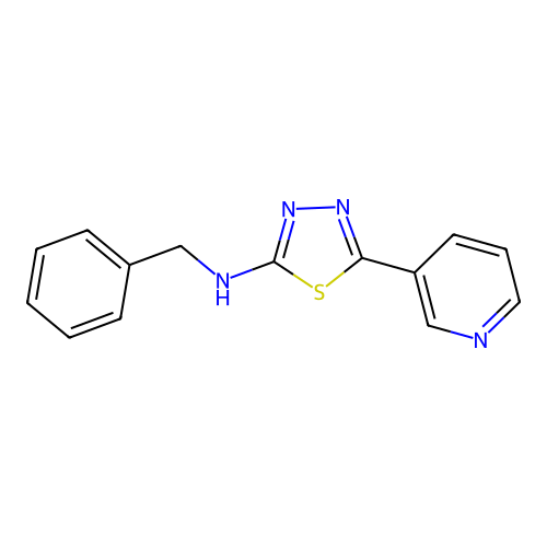 N-苄基-5-(吡啶-3-基)-1,3,4-噻二唑-2-胺 structure