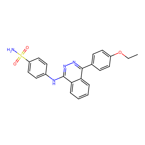 4-[[4-(4-Ethoxyphenyl)phthalazin-1-yl]amino]benzenesulfonamide structure