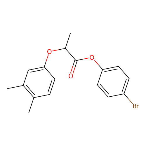 4-Bromophenyl 2-(3,4-dimethylphenoxy)propanoate structure