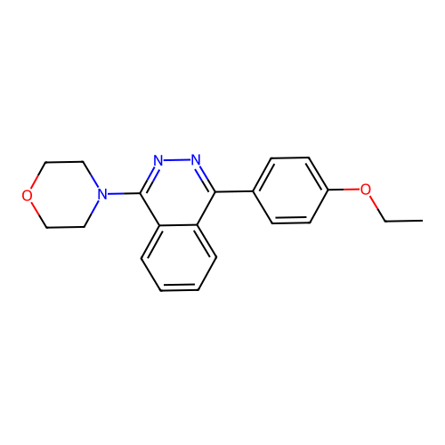 4-[4-(4-Ethoxyphenyl)phthalazin-1-yl]morpholine structure