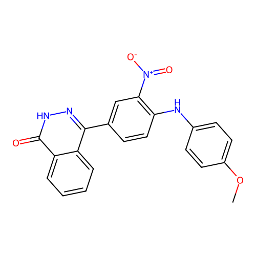 4-(4-((4-methoxyphenyl)amino)-3-nitrophenyl)phthalazin-1(2H)-one structure