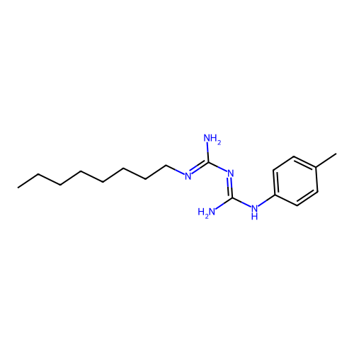 1-[Amino-(4-methylanilino)methylidene]-2-octylguanidine structure