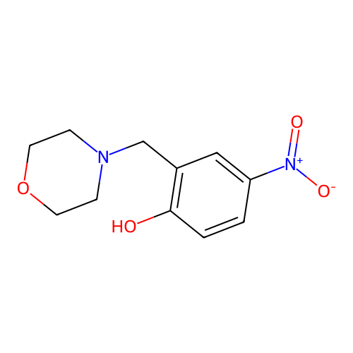 2-(Morpholin-4-ylmethyl)-4-nitrophenol structure