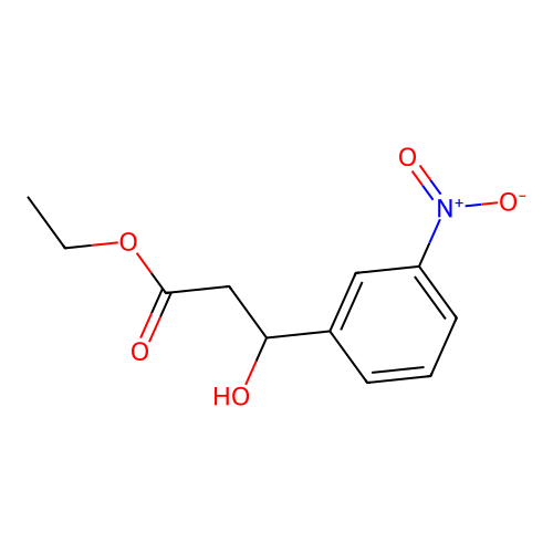 Ethyl 3-hydroxy-3-(3-nitrophenyl)propanoate structure