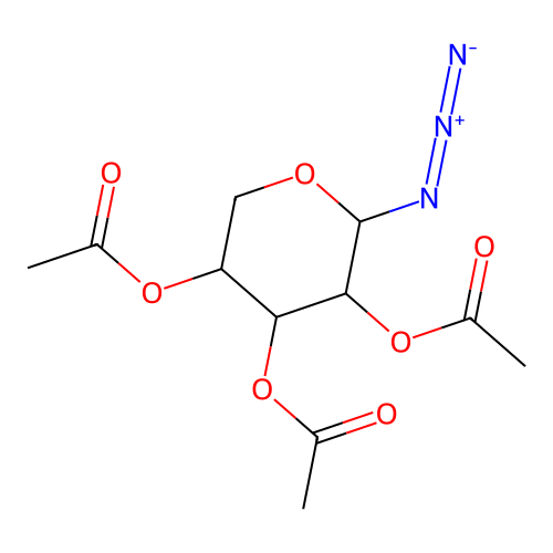 2,3,4-TRI-O-ACETYL-b-D-XYLOPYRANOSYL AZIDE structure