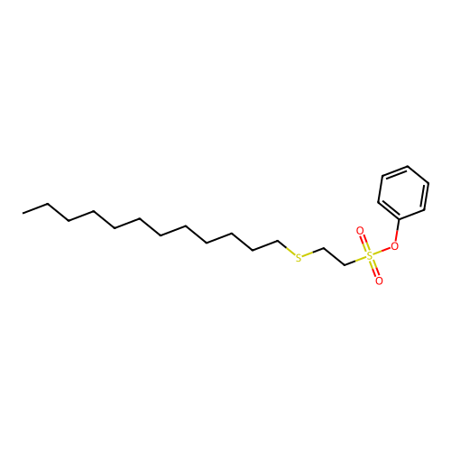 2-Dodecylsulfanyl-ethanesulfonic acid phenyl ester structure
