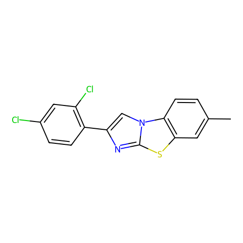 2-(2,4-Dichlorophenyl)-7-methyl-4-hydroimidazo[2,1-b]benzothiazole structure