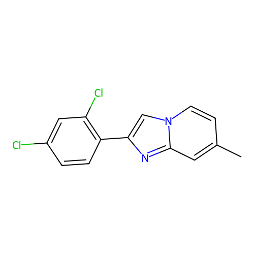 2-(2,4-Dichlorophenyl)-7-methylimidazo[1,2-a]pyridine structure