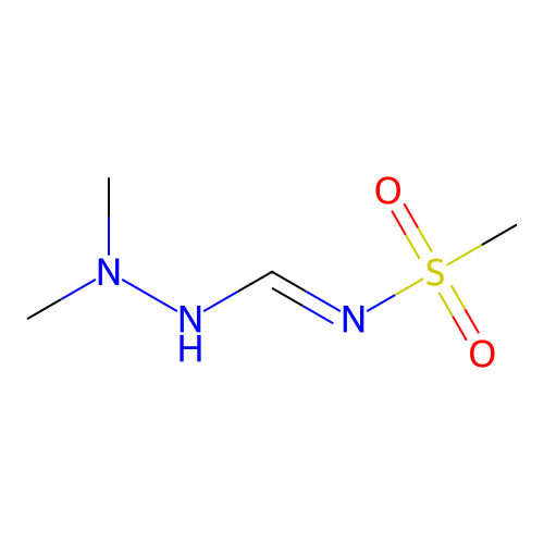N-[(E)-(2,2-dimethylhydrazino)methylidene]methanesulfonamide structure