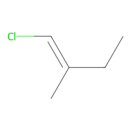 1-Chloro-2-methylbut-1-ene structure