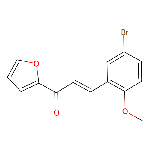 (E)-3-(5-bromo-2-methoxyphenyl)-1-(furan-2-yl)prop-2-en-1-one structure