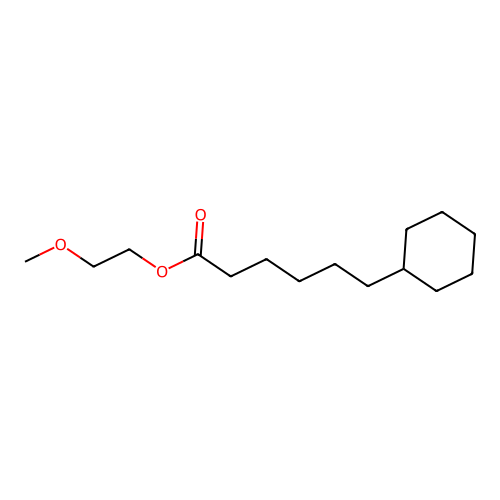 2-Methoxyethyl 6-cyclohexylhexanoate structure