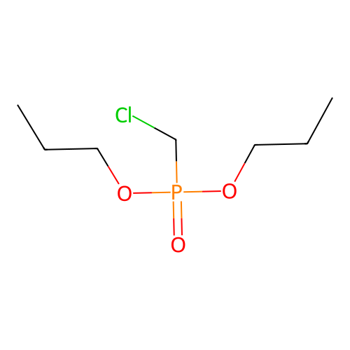 Dipropyl chloromethylphosphonate structure