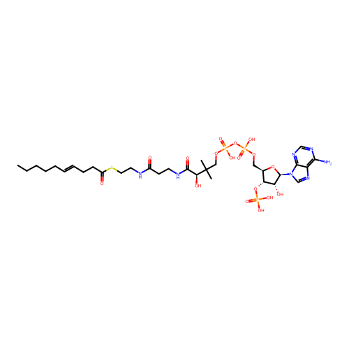 4-cis-decenoyl-CoA structure