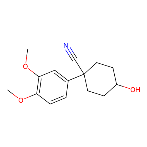 1-(3,4-Dimethoxyphenyl)-4-hydroxycyclohexanecarbonitrile structure