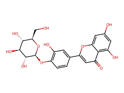 luteolin 4'-O-glucoside structure