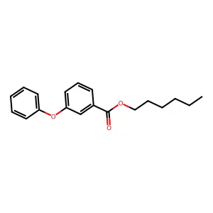 Benzoic acid, 3-phenoxy-, hexyl ester structure