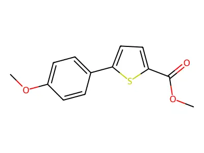 Methyl 5-(4-methoxyphenyl)thiophene-2-carboxylate structure