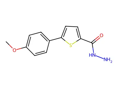 5-(4-Methoxyphenyl)thiophene-2-carbohydrazide structure