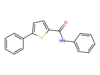 N,5-diphenylthiophene-2-carboxamide structure
